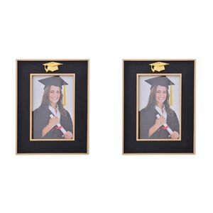2PK Gibson Gifts Golden Graduation 5x7'' Photo Frame Rectangle