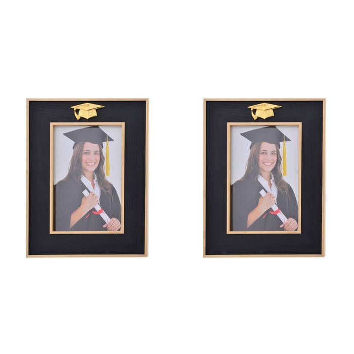 2PK Gibson Gifts Golden Graduation 5x7'' Photo Frame Rectangle