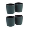 2x 2pc Teaology Cast Iron Heat Retaining Tea Cup Set Serenity Teal 120ml