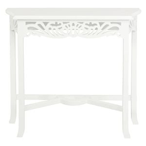 Jepara Carved Hall Table (White)