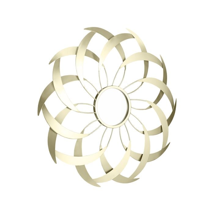 Criterion ARI 700mm Stylized Leaf Frame Gold Mirror