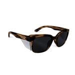 Bolle Safety Brown Tortoise Frame Smoke Lens Platinum Safety Glasses