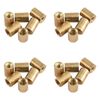 24pc Formula Sports Brass Ferrule Screw Cue Tip Replacement 12mm - Gold