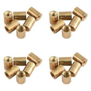 24pc Formula Sports Brass Ferrule Screw Cue Tip Replacement 12mm - Gold