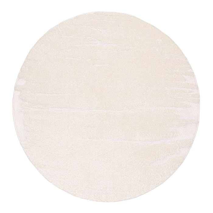 Loopsie-200cm X 200cm-kallo Ivory Textured Round Rug