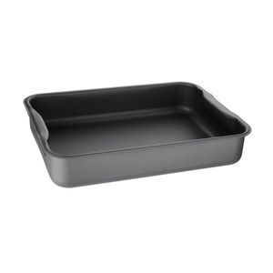 Vogue Roasting Pan Anodised Aluminium 370mm Oven Tray Cooking Pan