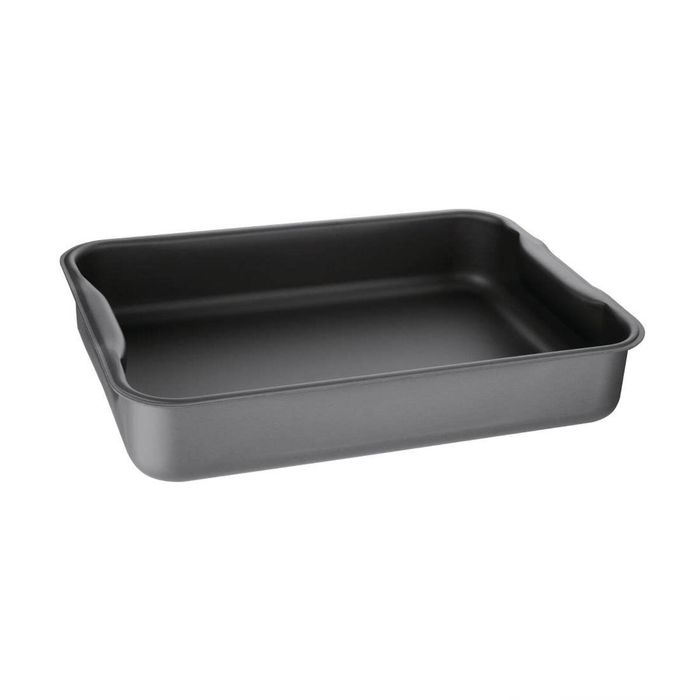 Vogue Roasting Pan Anodised Aluminium 370mm Oven Tray Cooking Pan