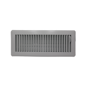 Accord 10 x 30cm White Metal Louvered Floor Vent