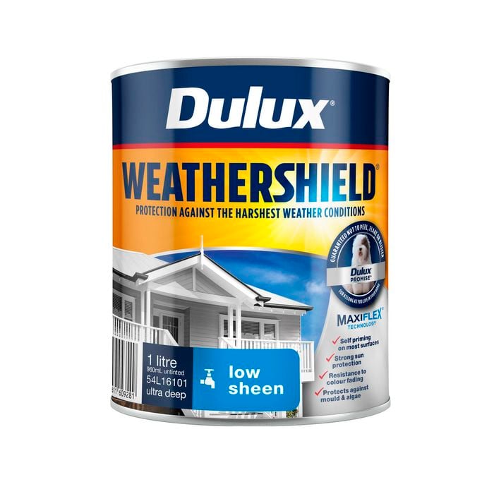 Dulux 1L Ultra Deep Low Sheen Weathershield Exterior Paint