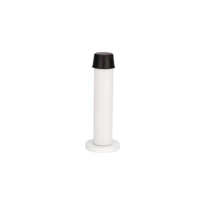 Zanda 85mm White Concealed Fix Skirting Door Stop