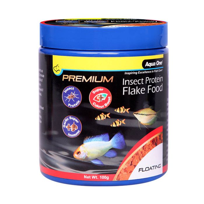 Aqua One Premium Insect Protein Colour Boost Flakes 100g (26239)