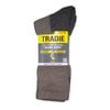 Tradie Men's Taupe Cotton Blend Work Socks - 3 Pack - Size 7-10