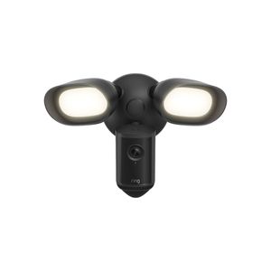 Ring Black Floodlight Camera 4K Pro Security Camera Wired