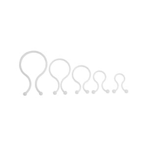 D-Line White Cable Tidy Twists - 20 Pack