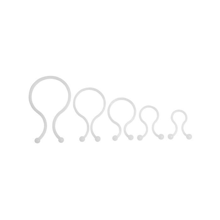 D-Line White Cable Tidy Twists - 20 Pack