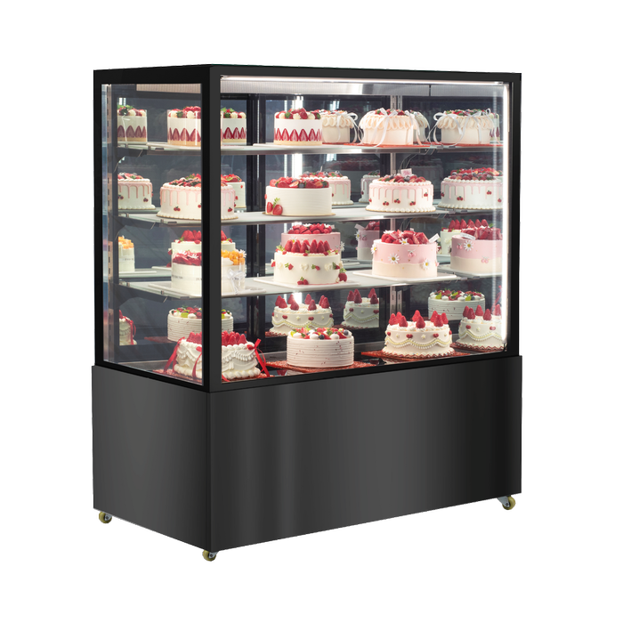 Exquisite Four Tiers Mirror Cake Display Refrigerators 1200mm Width