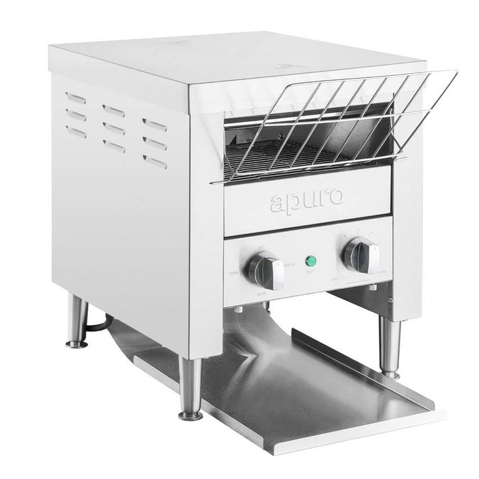 Apuro Double Slice Conveyor Toaster Stainless Steel Commercial Buffet Cu629-a 415x365x420mm