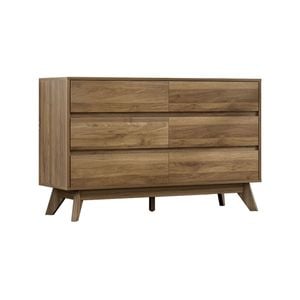 Artiss 6 Chest of Drawers Storage Cabinet Walnut