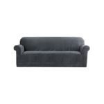 Artiss 4 Seater Sofa Cover Couch Cover Velvet Grey