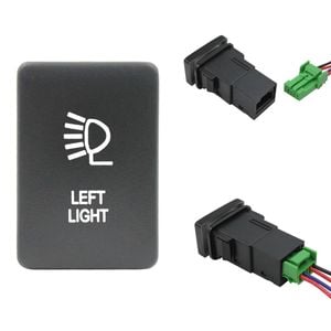 Switch Boss Blue LED Push Switch for Mitsubishi Triton (MQ MR) Pajero (QE QF) - Left Light