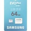 Samsung 64GB Micro SDXC EVO Plus Gen2 Memory Card