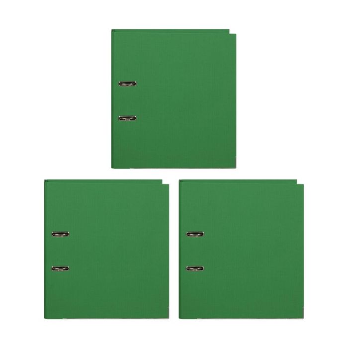 3x Marbig Pe Lever Arch File Folder A4 Document Filing Organiser Holder Green