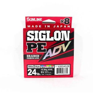 Sunline Siglon PE ADV X8 Multi Colour Fishing Line 300m 24lb