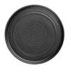 Olympia Flat Round Plate Cavolo Textured Black 180mm 6 Pack Tableware Dinnerware