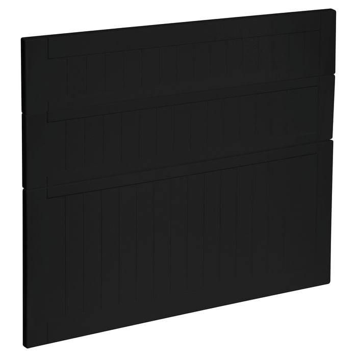 Kaboodle 900mm Black Olive Country 3 Drawer Panels
