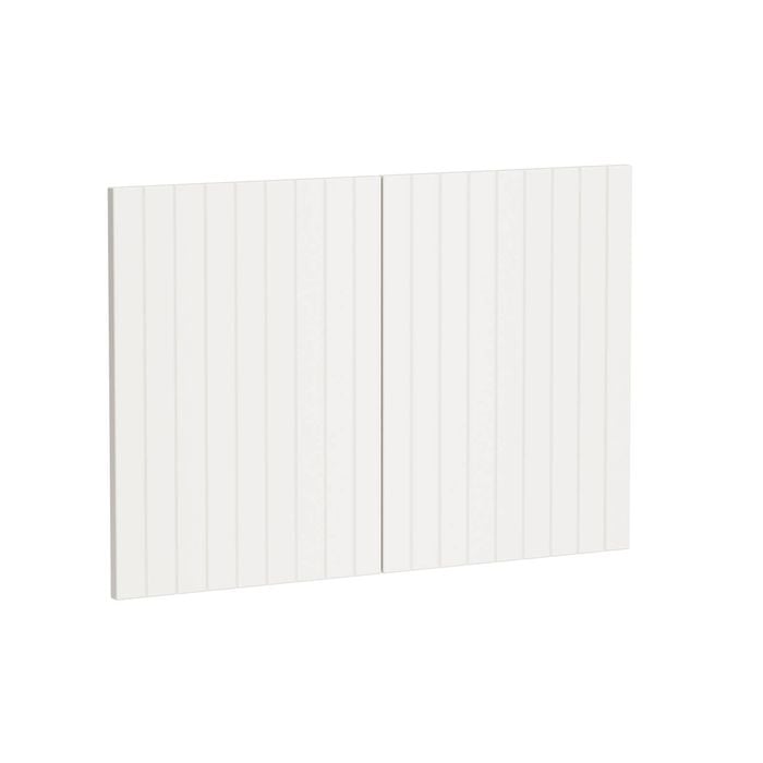 Kaboodle 900mm Vanilla Essence V-Groove Rangehood Doors - 2 Pack