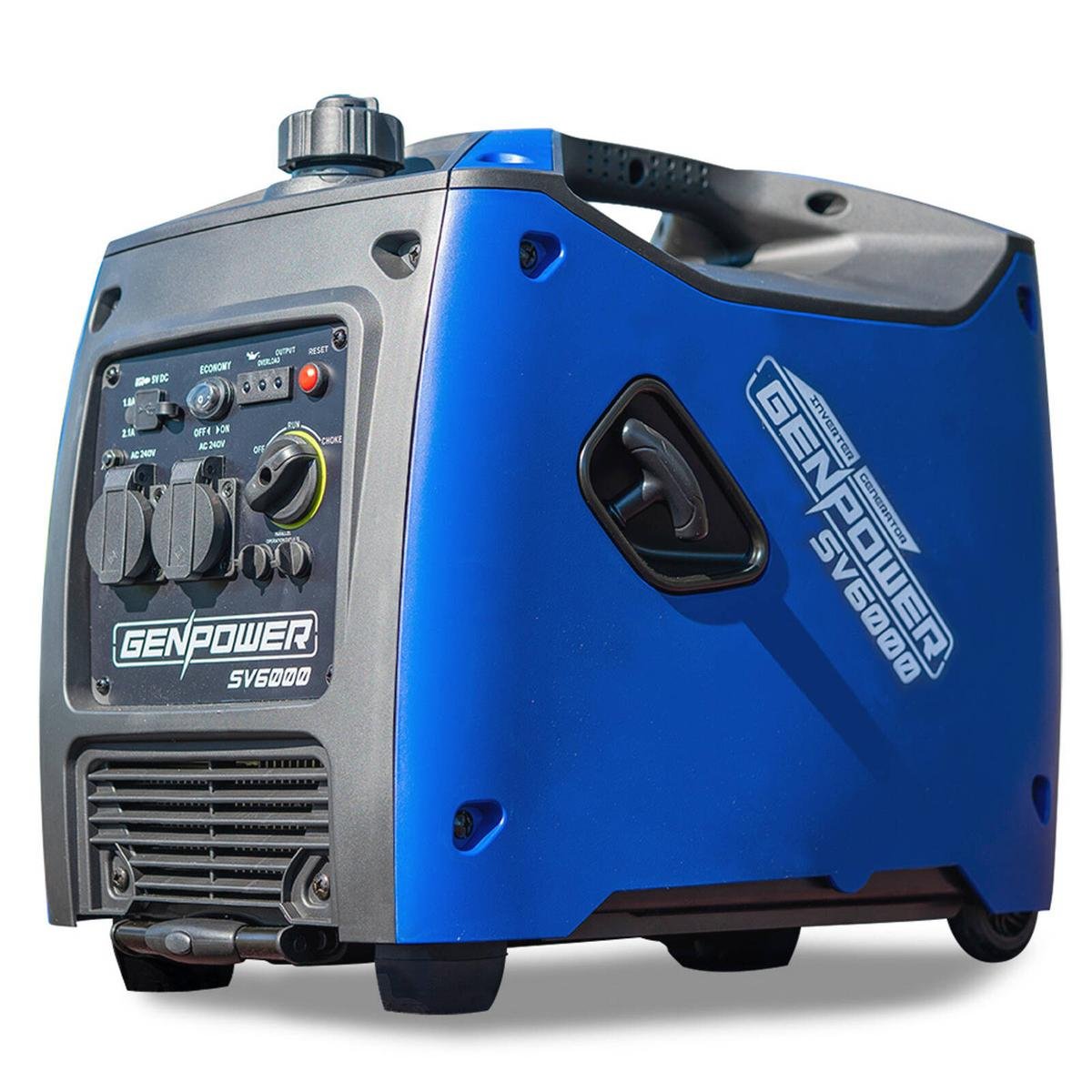 GENPOWER Inverter Generator Portable 3.5kW Max Petrol Pure Sine Wave ...