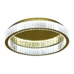 Eli & Co. Lighting Olympia 62W Tri-Colour Dimmable Crystal Ring Chandelier 59cm