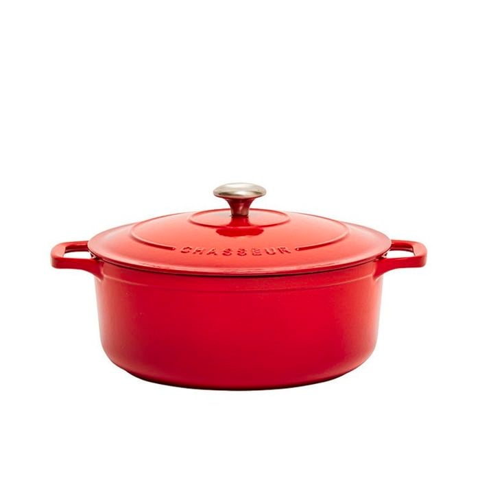 Chasseur Round French Oven 24cm - 3.8L Chilli Red