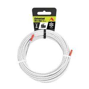 Pinnacle 3mm x 10m Galvanised Wire Rope