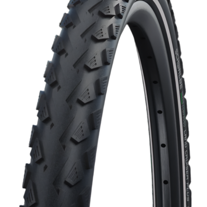 Schwalbe Landcruiser Plus 28 X 1.75" Puncture Guard Reflective Sidewall E-25 Green Compound Tyre