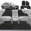 6D Diamond Car Floor Mats for Mercedes-Benz E-Class Sedan (W212)2009-2016-Full Set-Black-Outback GT