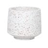 200 x 170mm Small White Terrazzo Look Planter