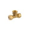 Brasshards 15C x 15C x 15FI Brass Female Centre Compression Tee LF