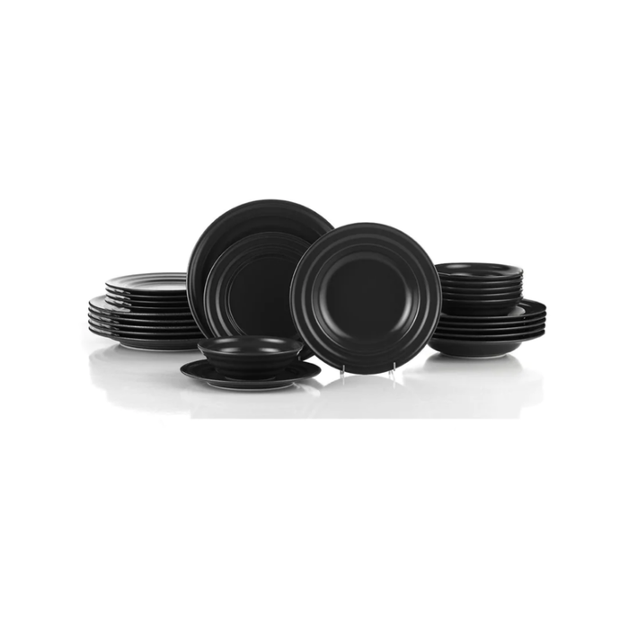 Kütahya Tuana 24 piece Dinner set PEARL Anthracite