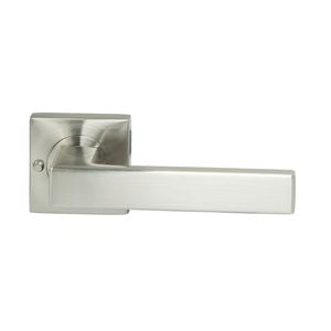 Miles Nelson Satin Nickel Verona Square Rosette Privacy Set
