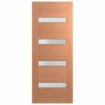Hume 2040 x 820 x 40mm Entrance Door SPM Savoy Frosted Glass XS11