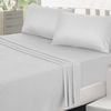 Accessorize 325TC Self-Striped Cotton Sheet Set White Double