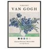 Galrie Van Gogh's Irises in Vase Iconic Post-Impressionist Art Print for Home Decor, Black Frame, A4 21 x 30cm (8 x 12inch)