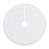 Catzon 48inch White Christmas Tree Skirt Soft Plush Tree Mat-Velvet