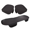 NNEOBA 3-Piece Universal Car Seat Covers Breathable Cotton Linen Cushion Set Black