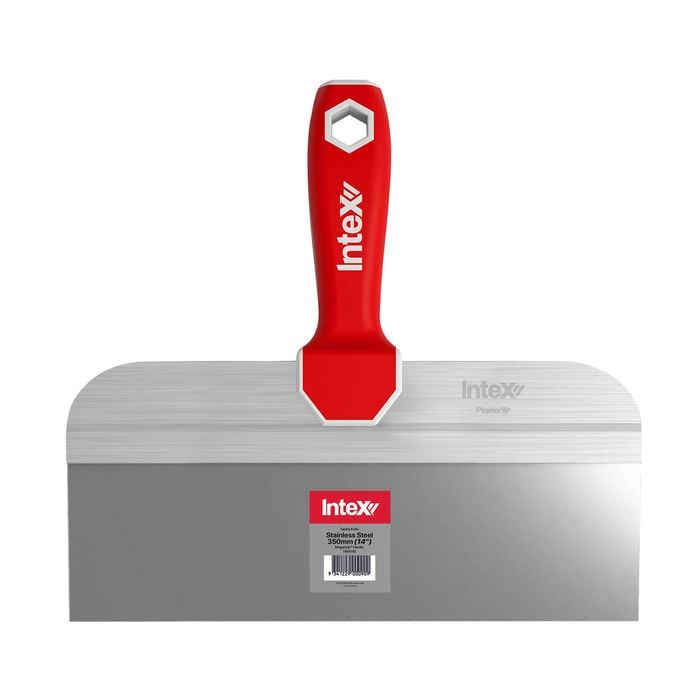 Intex 350mm 14" PlasterX Stainless Steel Taping Knife With MegaGrip Handle
