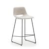 Beige upholstery Zahara barstool height 65 cm