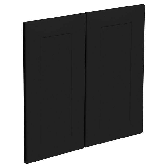 Kaboodle 600mm Black Olive Alpine Rangehood Doors - 2 Pack