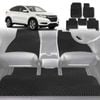 6D Diamond Car Floor Mats for Honda HR-V 2015-2021-Full Set-Black-Outback GT