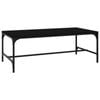 vidaXL Coffee Table Black Engineered Wood Sofa End Table Modern Furniture